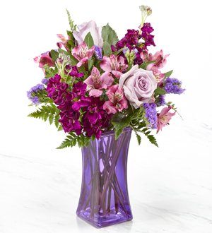 The FTD� Purple Presence� Bouquet- VASE INCLUDED