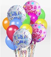 It's A Girl Balloon Bunch