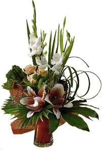 Bouquet of Cut Flowers with vase