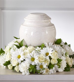 The FTD� Ivory Gardens� Cremation Adornment