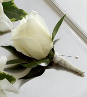 The FTD� White Rose Boutonniere